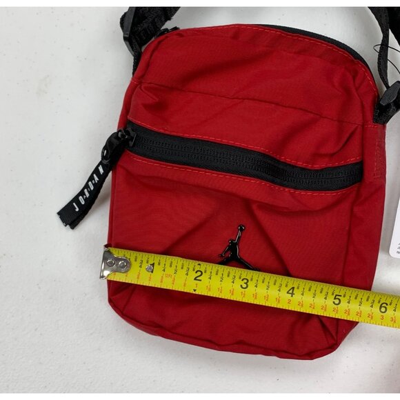 Air Jordan Crossbody Bag Unisex Airborne Festival Gym Red 9A0631 O/S Nike Small - Picture 4 of 6